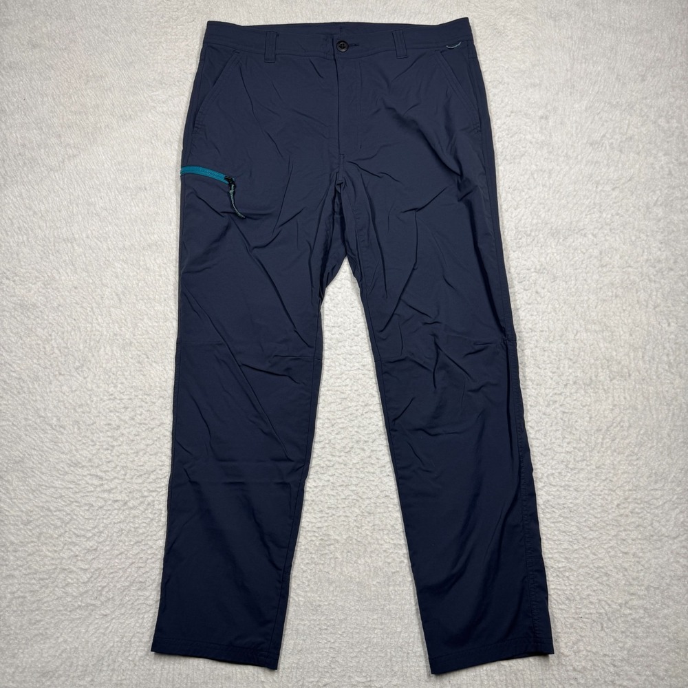 REI Co-op Nylon Pants Blue Trail Cargo Stretch Men's Size 36x30 (Fits 34x28.5)‎